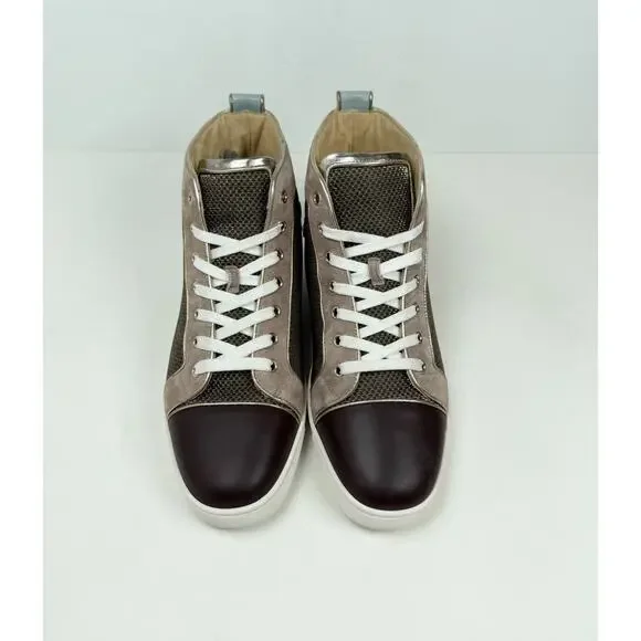 Size 9.5US - Christian Louboutin Multicolor High Top Sneakers Retail $1K!